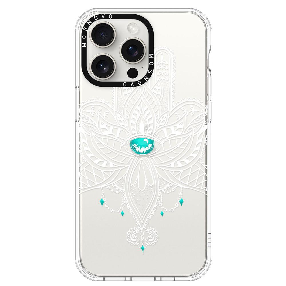 Hamsa Hand Phone Case - iPhone 15 Pro Max Case - MOSNOVO