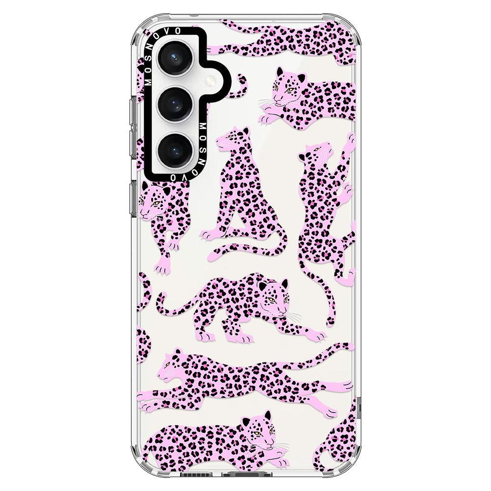 Pink Leopard Phone Case - Samsung Galaxy S23 FE Case