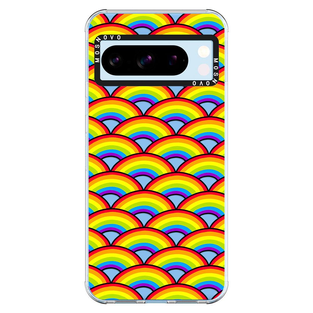 Rainbow Waves Phone Case - Google Pixel 8 Pro Case