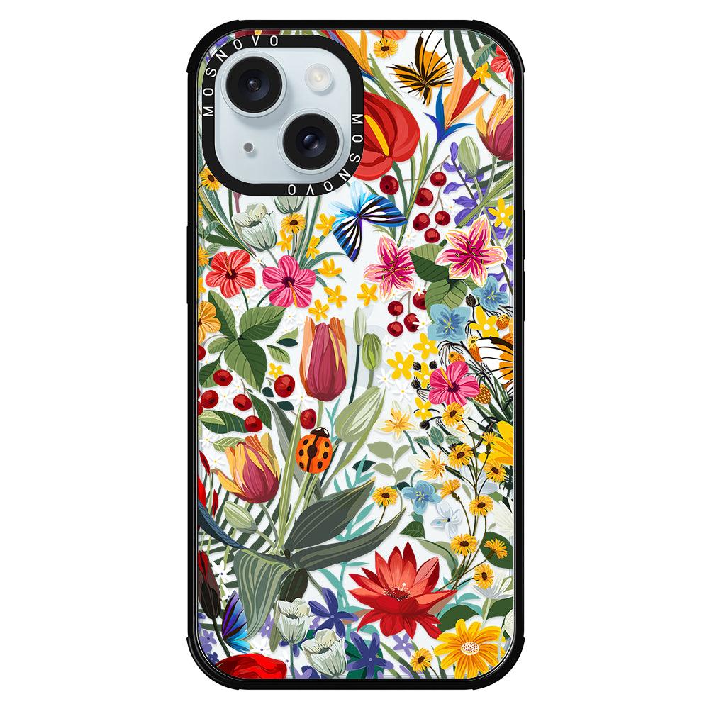 In The Garden Phone Case - iPhone 15 Plus Case - MOSNOVO