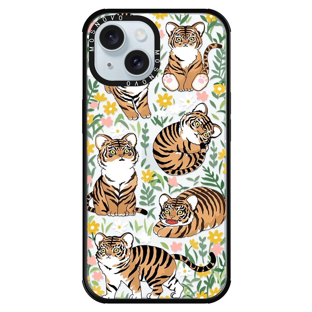 Cute Tiger Phone Case - iPhone 15 Plus Case - MOSNOVO