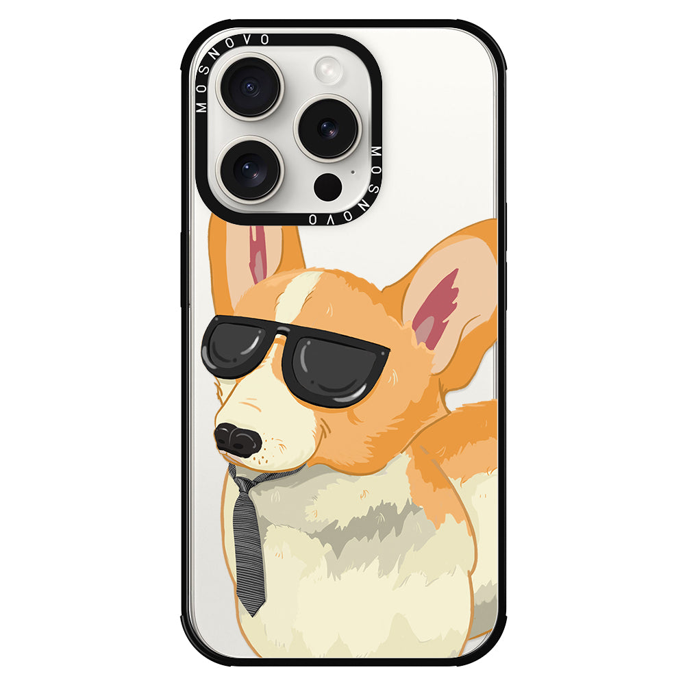 Fluffy Corgi Phone Case - iPhone 15 Pro Case - MOSNOVO