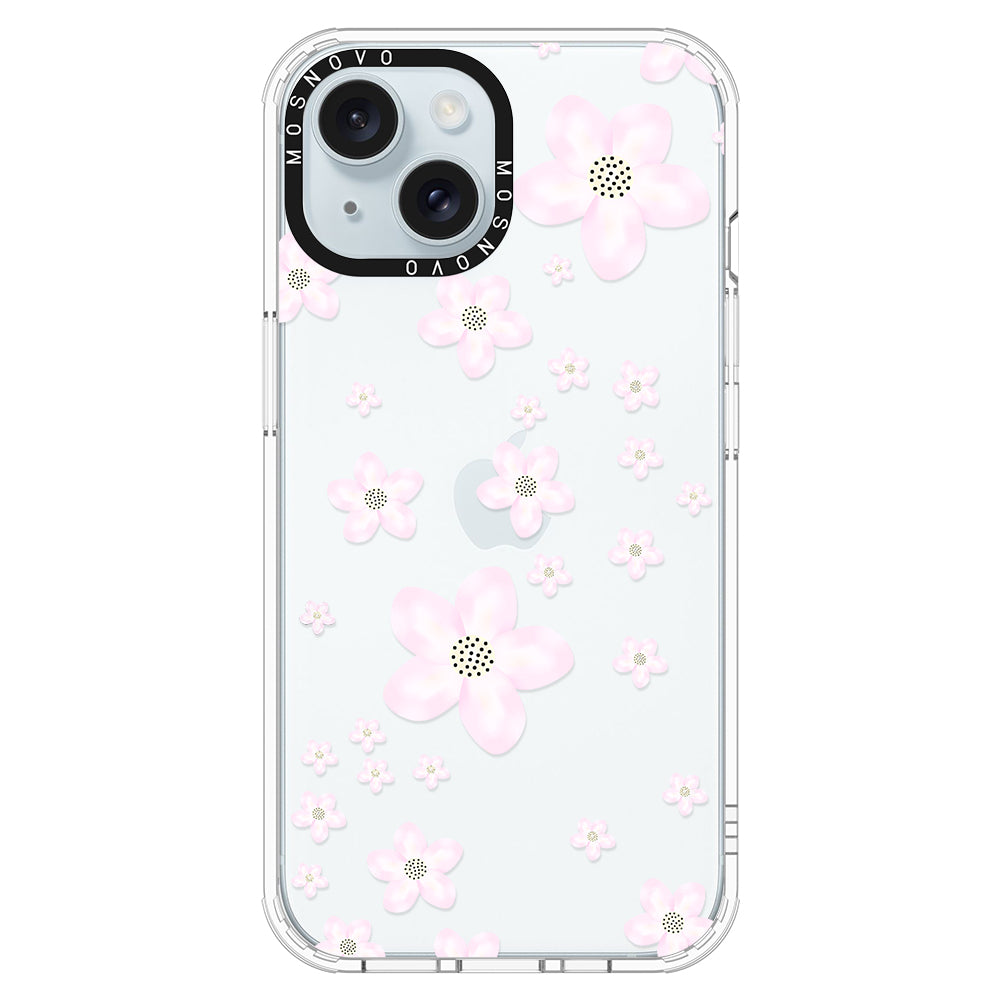 Pink Cherry Blossom Phone Case - iPhone 15 Case - MOSNOVO