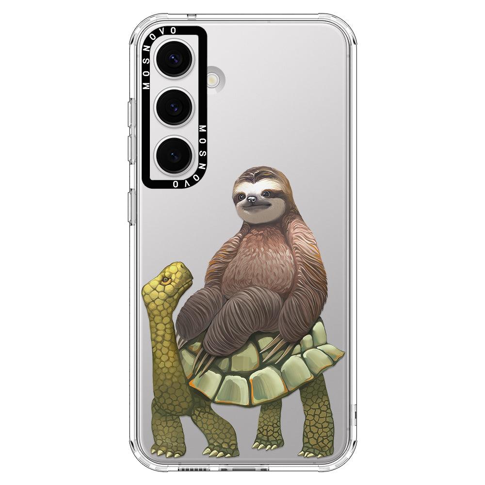 Sloth Turtle Phone Case - Samsung Galaxy S24 Case - MOSNOVO