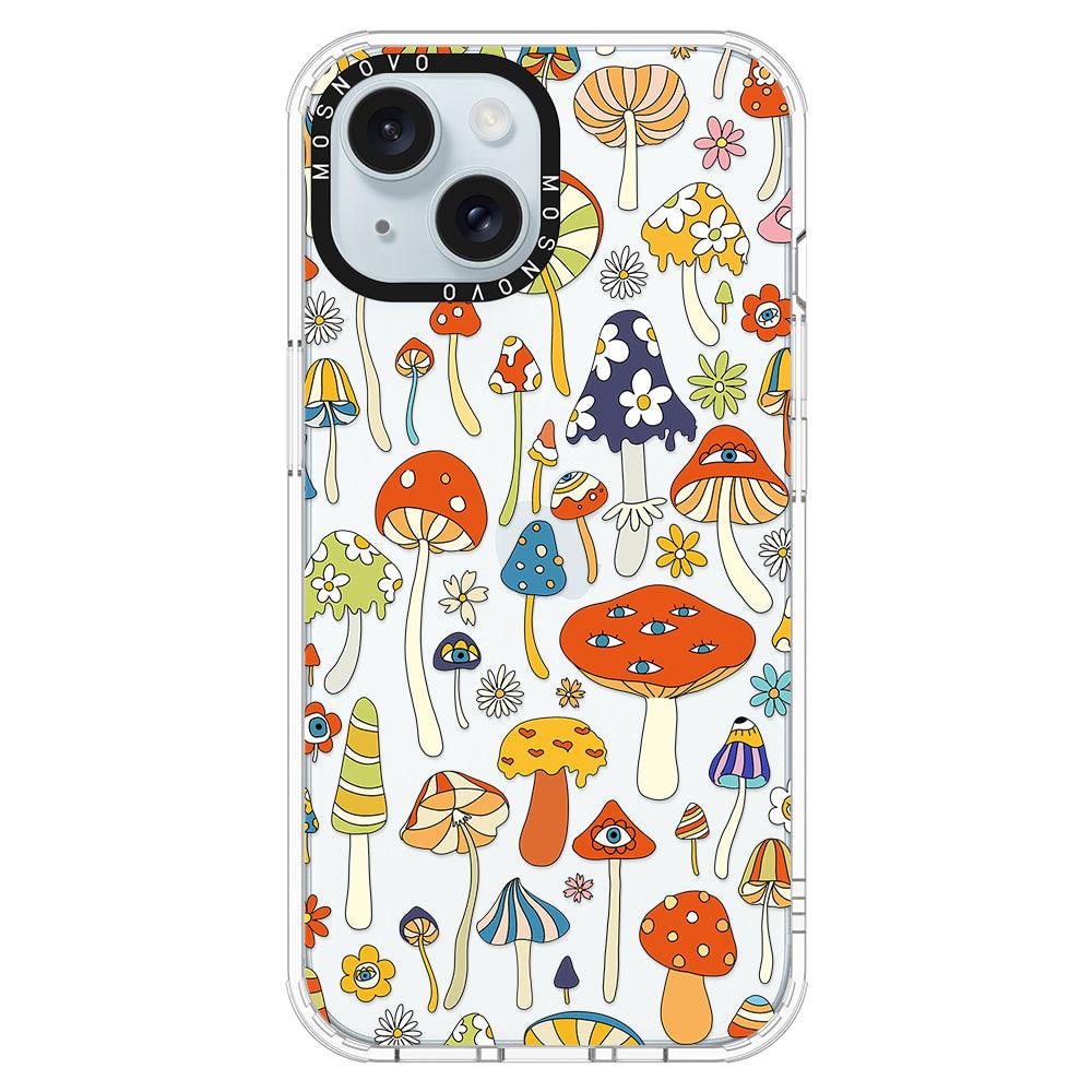 Mushroom Art Phone Case - iPhone 15 Case - MOSNOVO