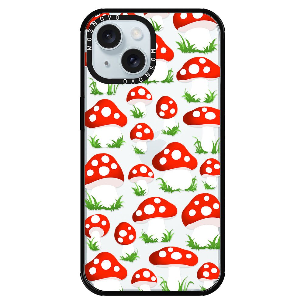 Cute Mushroom Phone Case - iPhone 15 Case - MOSNOVO