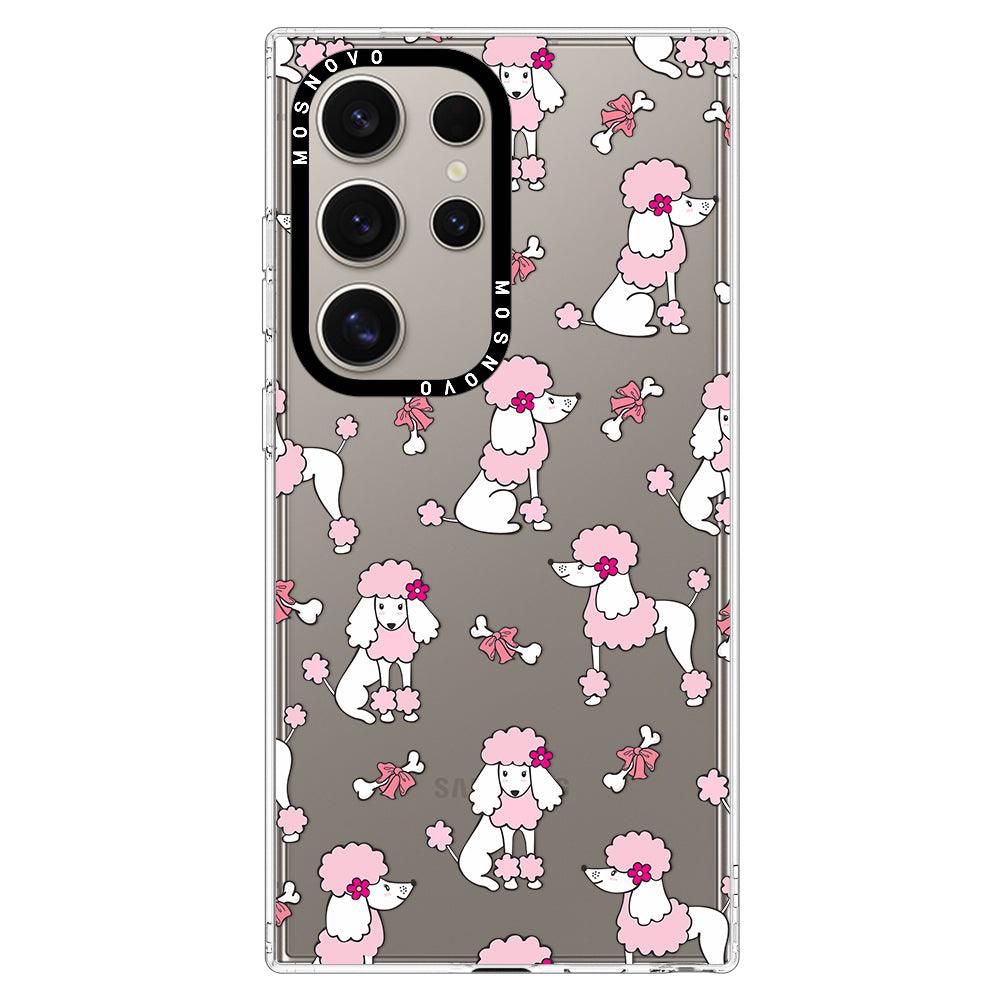 Pink Poodle Phone Case - Samsung Galaxy S24 Ultra Case - MOSNOVO