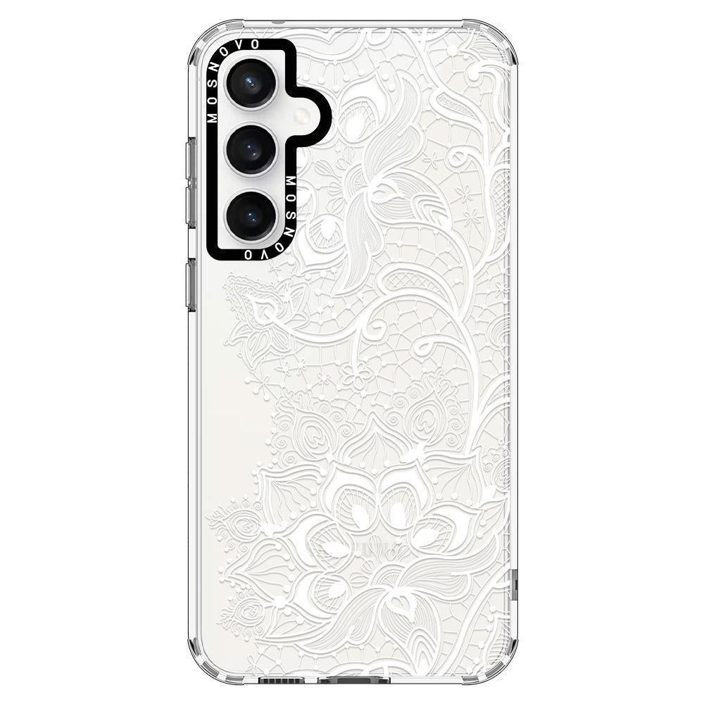 White Lotus Henna Phone Case - Samsung Galaxy S23 FE Case