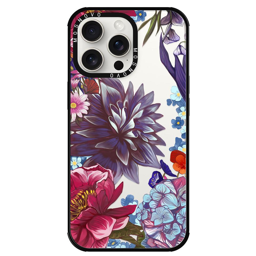 Blue Lilacs Phone Case - iPhone 15 Pro Max Case - MOSNOVO