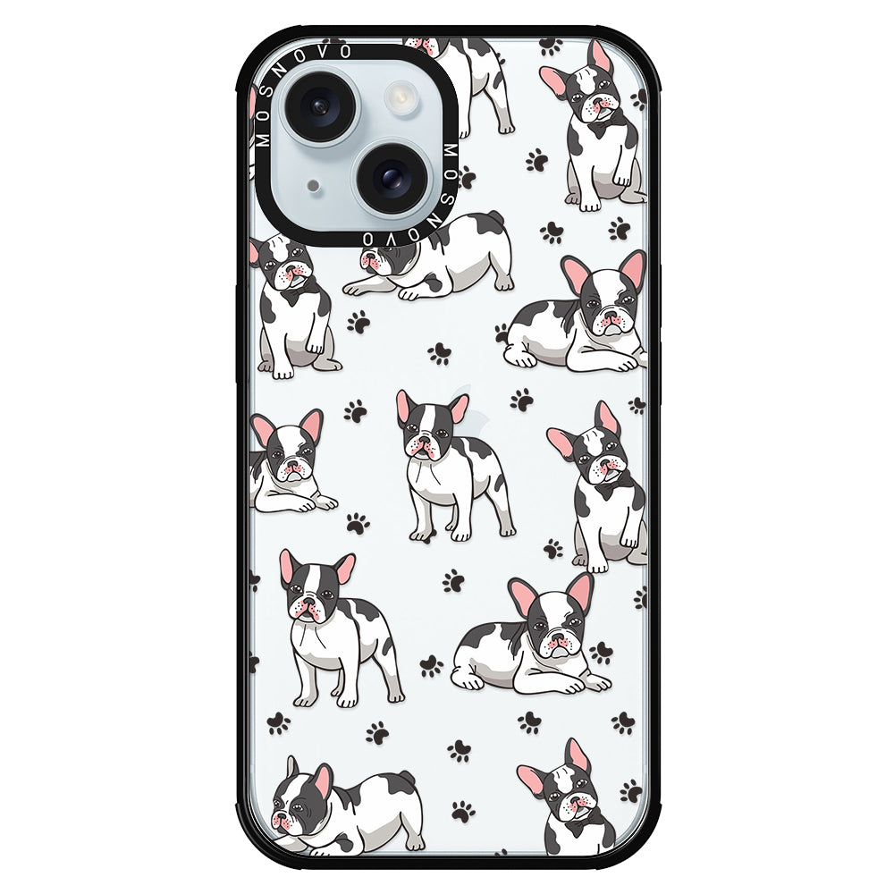 French Bulldog Phone Case - iPhone 15 Case Black