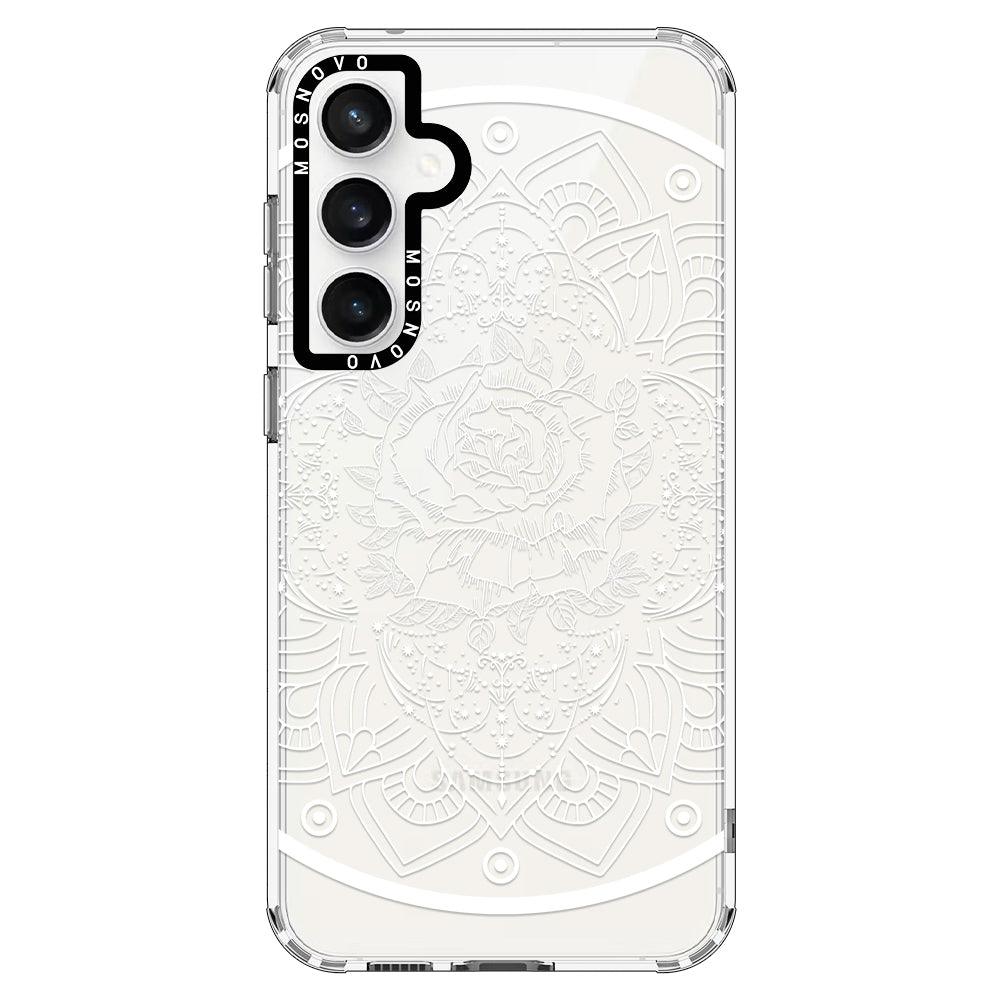 Rose Mandala Phone Case - Samsung Galaxy S23 FE Case