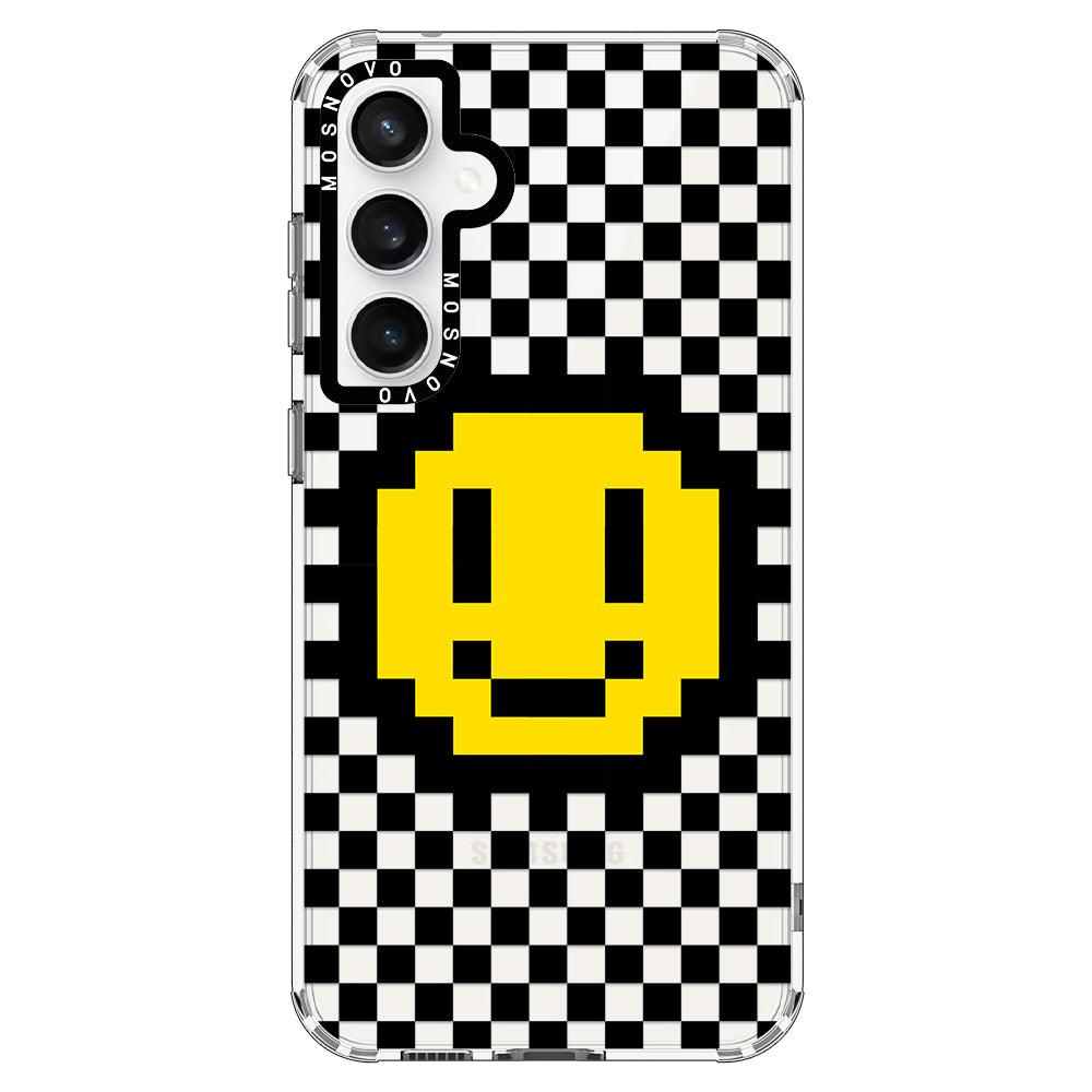 Smile Checkered Phone Case - Samsung Galaxy S23 FE Case