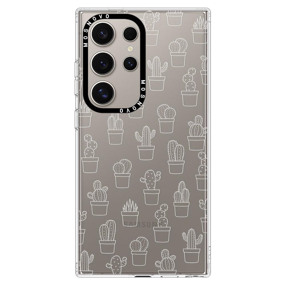 Little Potted Cactus Phone Case - Samsung Galaxy S24 Ultra Case - MOSNOVO