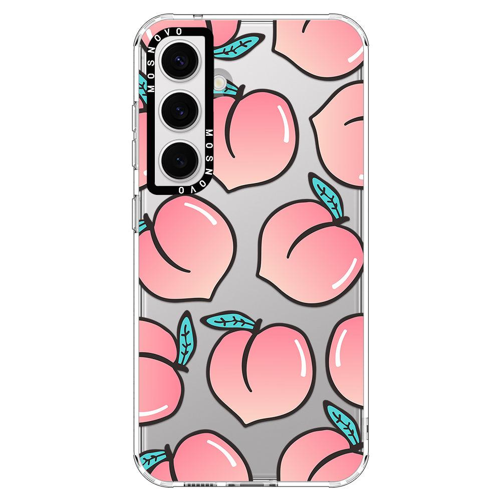 Cute Peach Phone Case - Samsung Galaxy S24 Plus Case - MOSNOVO