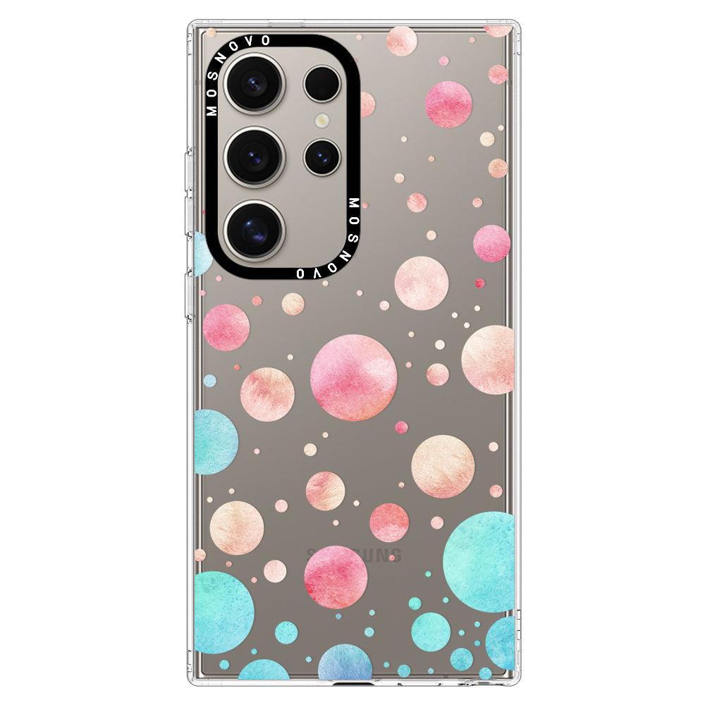 Watercolor Polka Dot Phone Case - Samsung Galaxy S24 Ultra Case - MOSNOVO