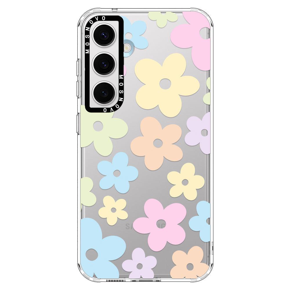 Pastel Flower Phone Case - Samsung Galaxy S24 Case