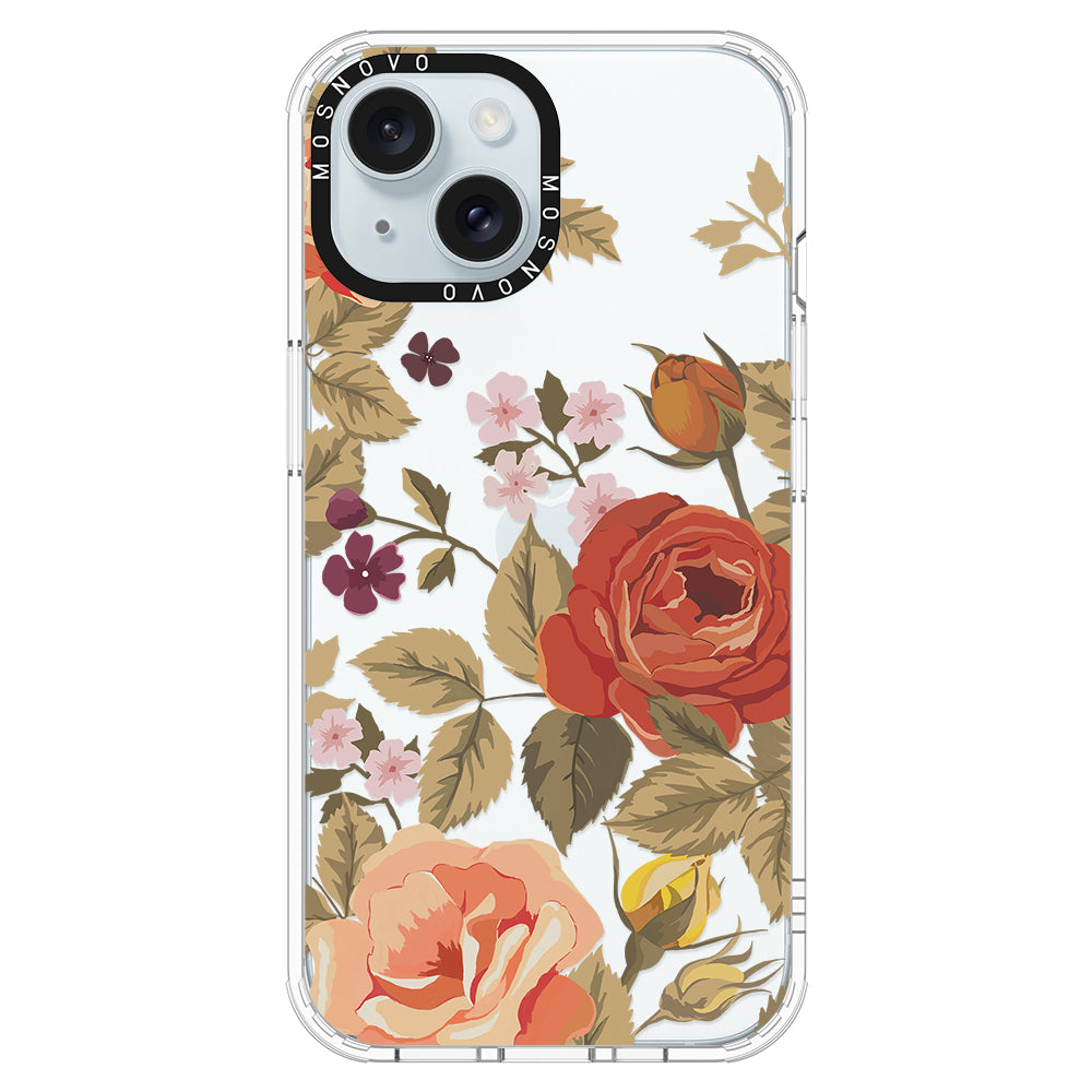 Vintage Roses Phone Case - iPhone 15 Case - MOSNOVO