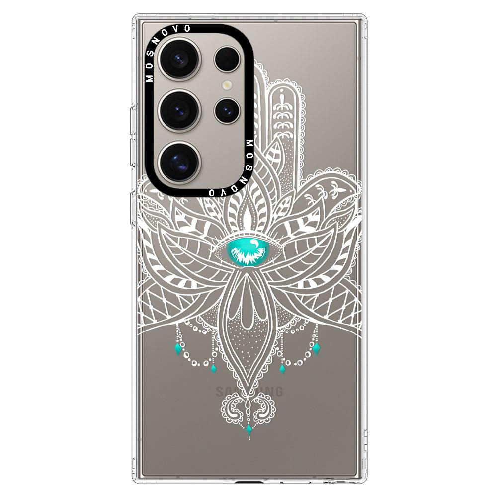 Hamsa Hand Phone Case - Samsung Galaxy S24 Ultra Case - MOSNOVO