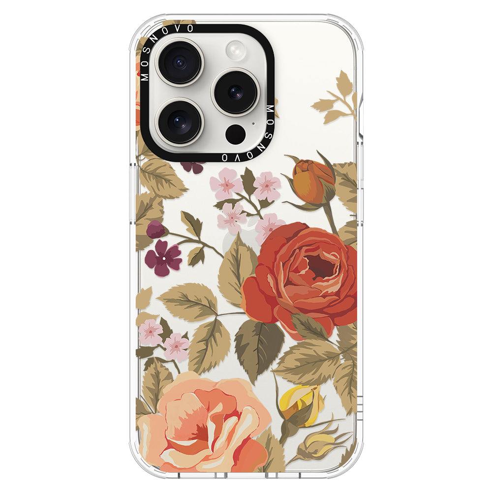 Vintage Roses Phone Case - iPhone 15 Pro Case - MOSNOVO