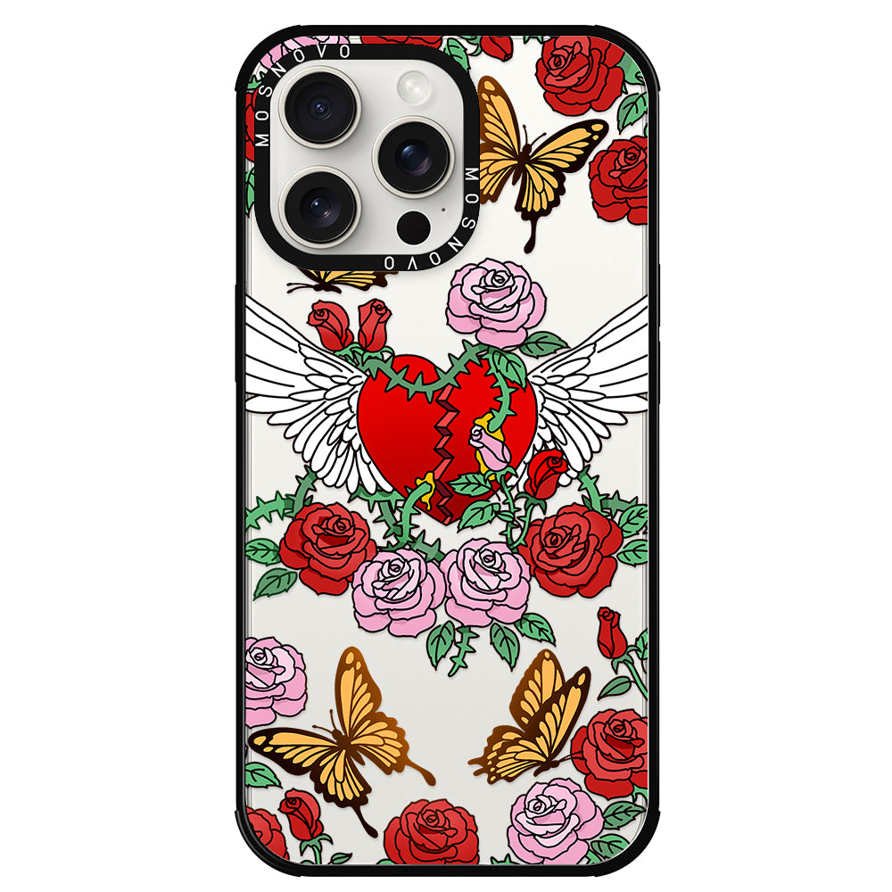 Wing Heart Phone Case - iPhone 15 Pro Max Case - MOSNOVO