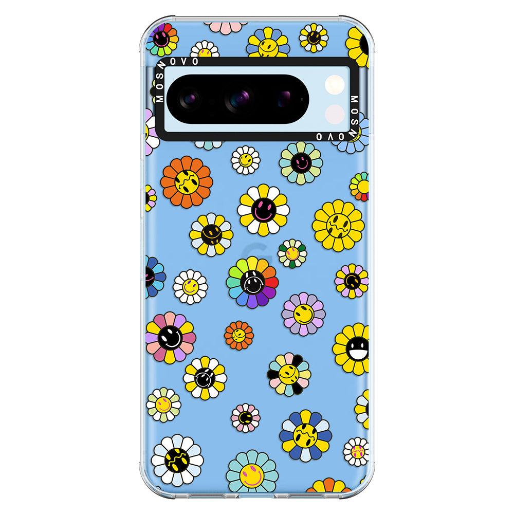 Flower Smile Face Phone Case - Google Pixel 8 Pro Case