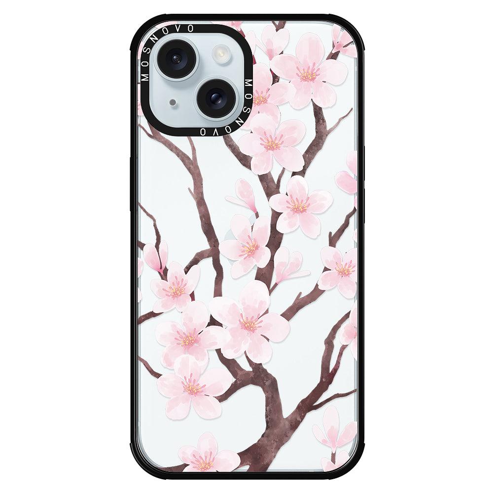 Cherry Blossom Flower Phone Case - iPhone 15 Case - MOSNOVO