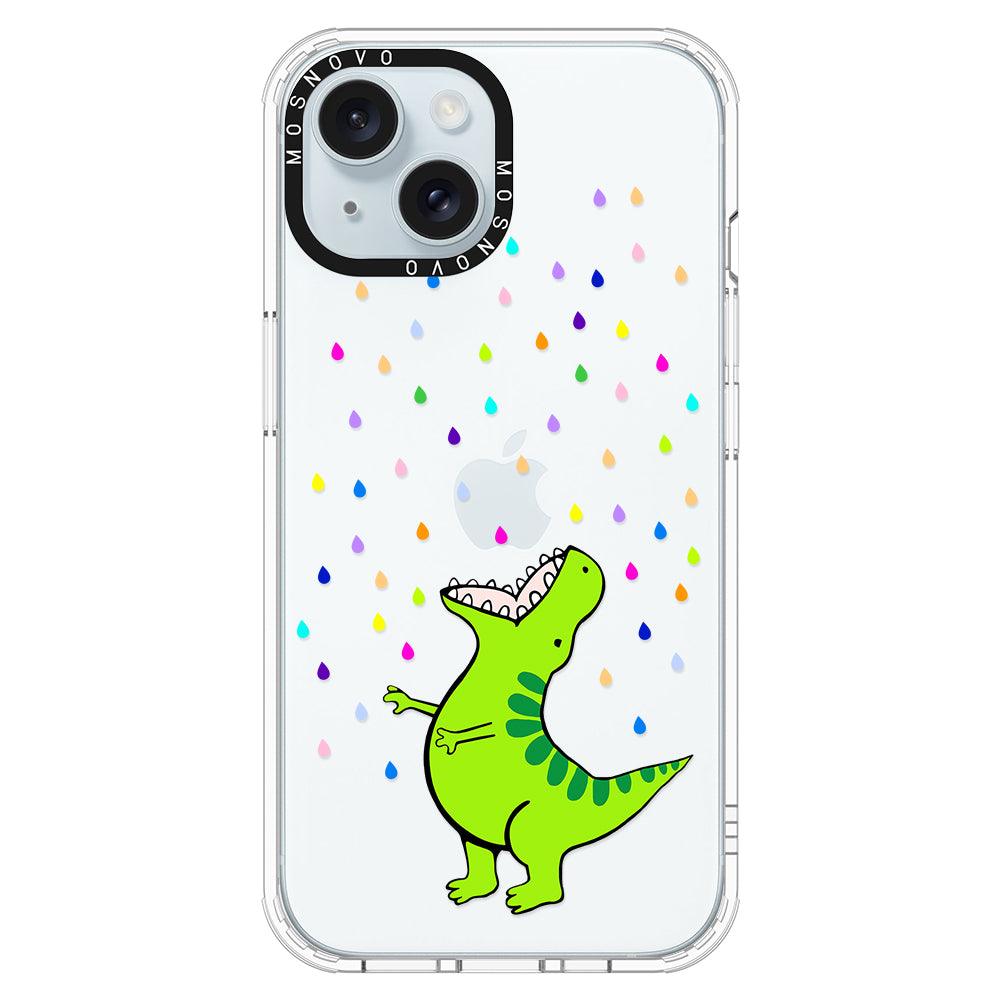 Rainbow Dinosaur Phone Case - iPhone 15 Case - MOSNOVO