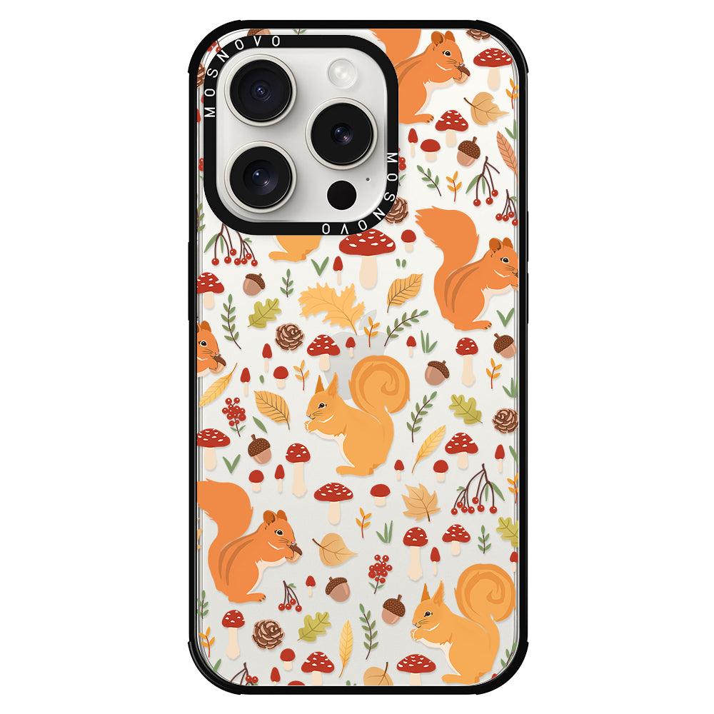 Autumn Squirrel Phone Case - iPhone 15 Pro Case - MOSNOVO