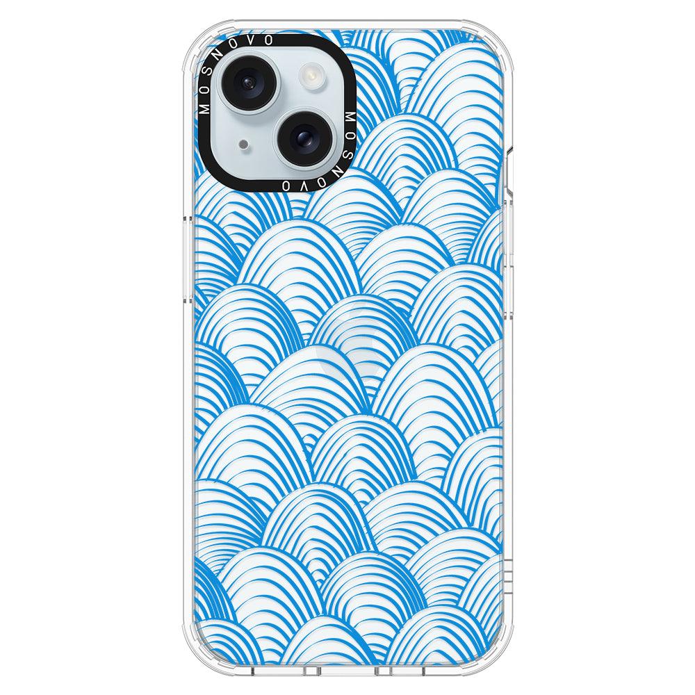 Wavy Wave Phone Case - iPhone 15 Case - MOSNOVO