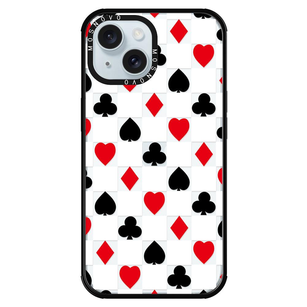 Checker Poker Phone Case - iPhone 15 Case - MOSNOVO