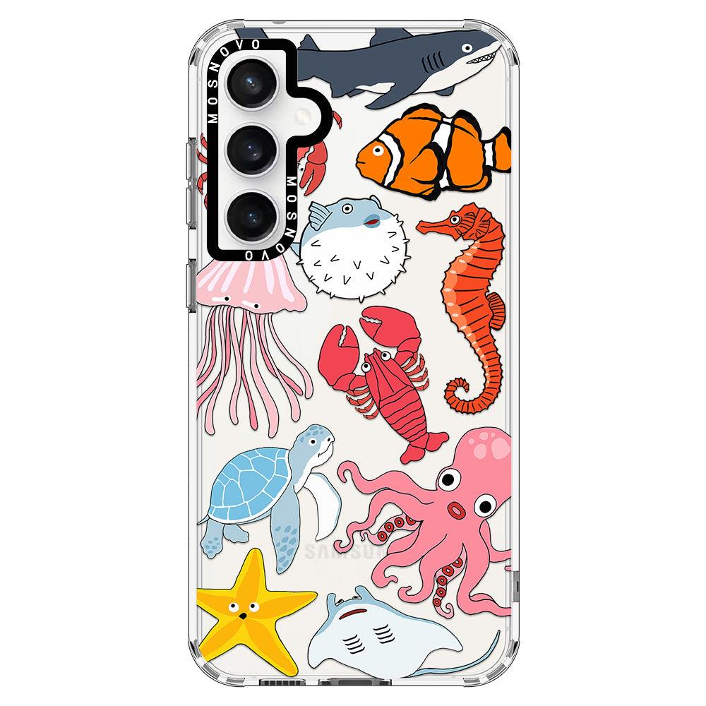 Cute Sea Animals Phone Case - Samsung Galaxy S23 FE Case