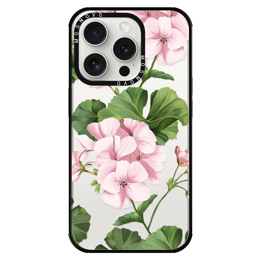 Geranium Phone Case - iPhone 15 Pro Case - MOSNOVO