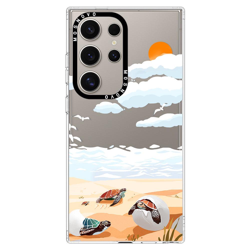 Baby Sea Turtle Phone Case - Samsung Galaxy S24 Ultra Case - MOSNOVO