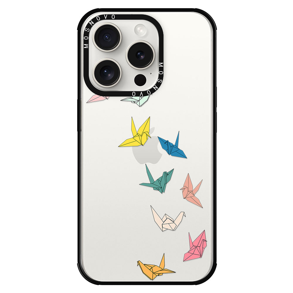 Paper Crane Phone Case - iPhone 15 Pro Case - MOSNOVO