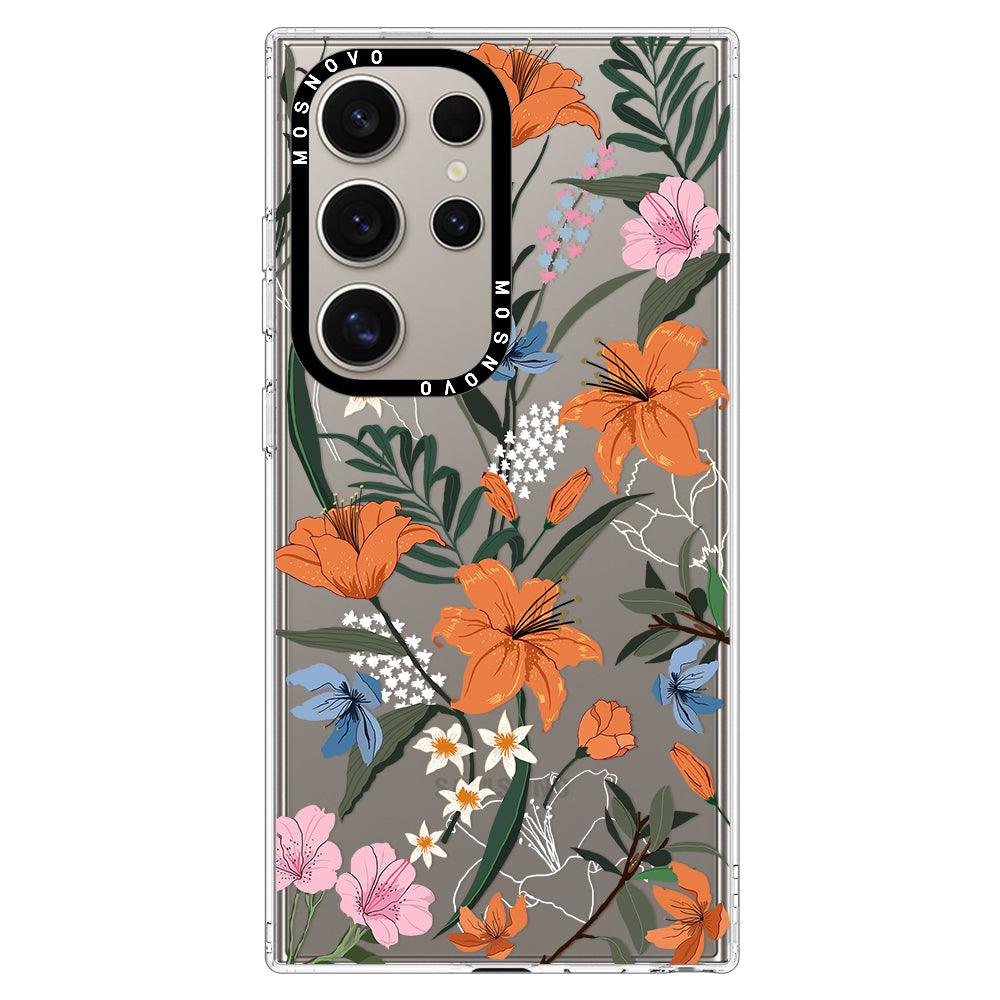 Lily Garden Phone Case - Samsung Galaxy S24 Ultra Case - MOSNOVO