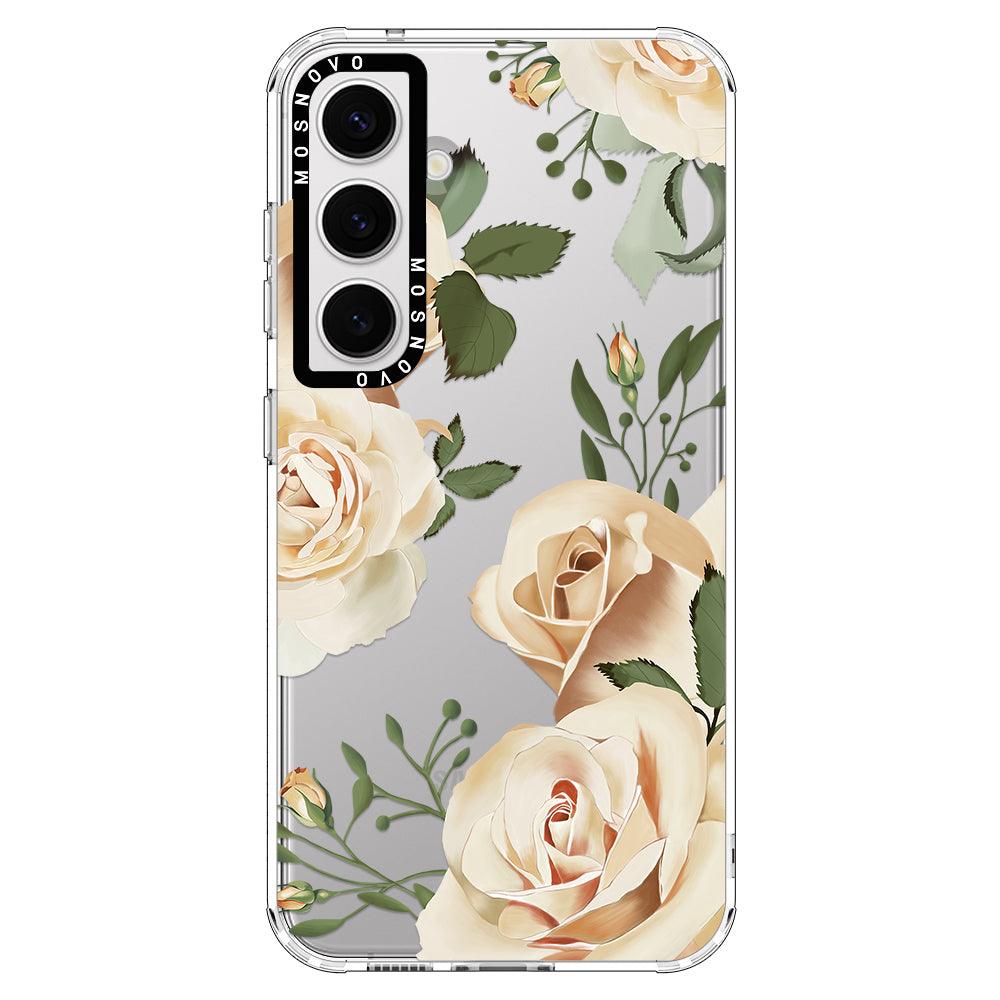 Champagne Rose Phone Case - Samsung Galaxy S24 Plus Case - MOSNOVO