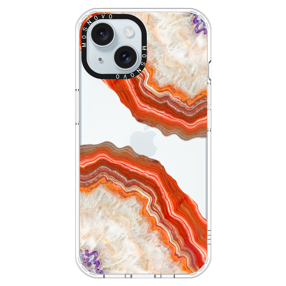 Agate Red Phone Case - iPhone 15 Case - MOSNOVO