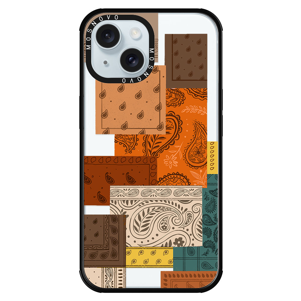 Vintage Paisley Phone Case - iPhone 15 Plus Case - MOSNOVO