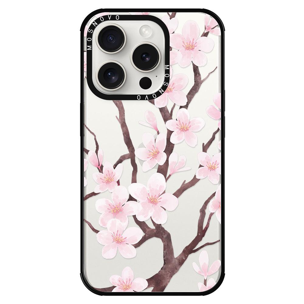 Cherry Blossom Flower Phone Case - iPhone 15 Pro Case - MOSNOVO