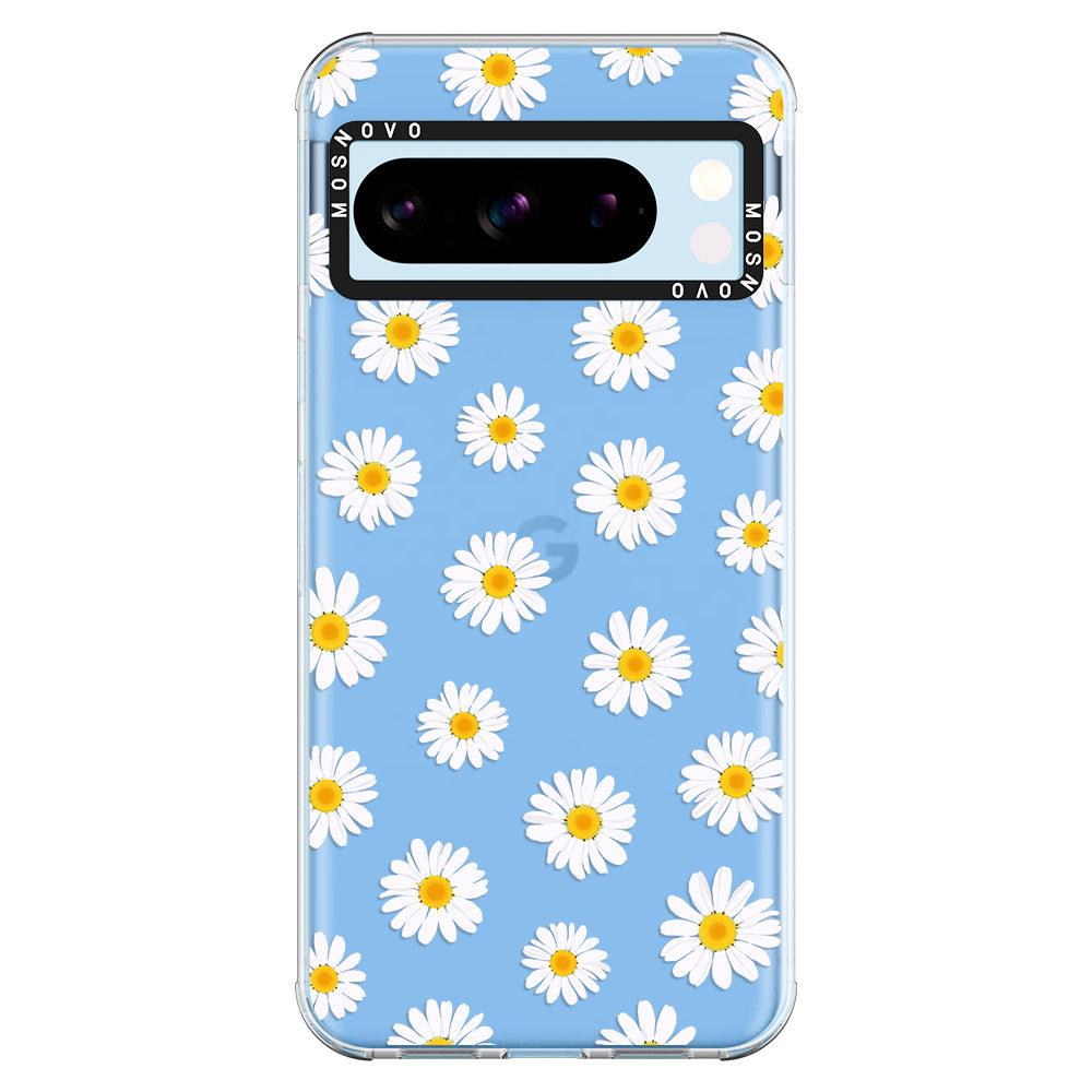 White Daisy Phone Case - Google Pixel 8 Pro Case - MOSNOVO