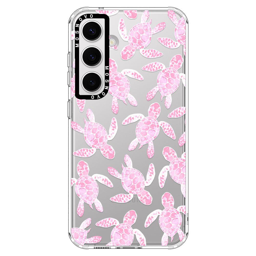 Pink Turtle Phone Case - Samsung Galaxy S24 Plus Case