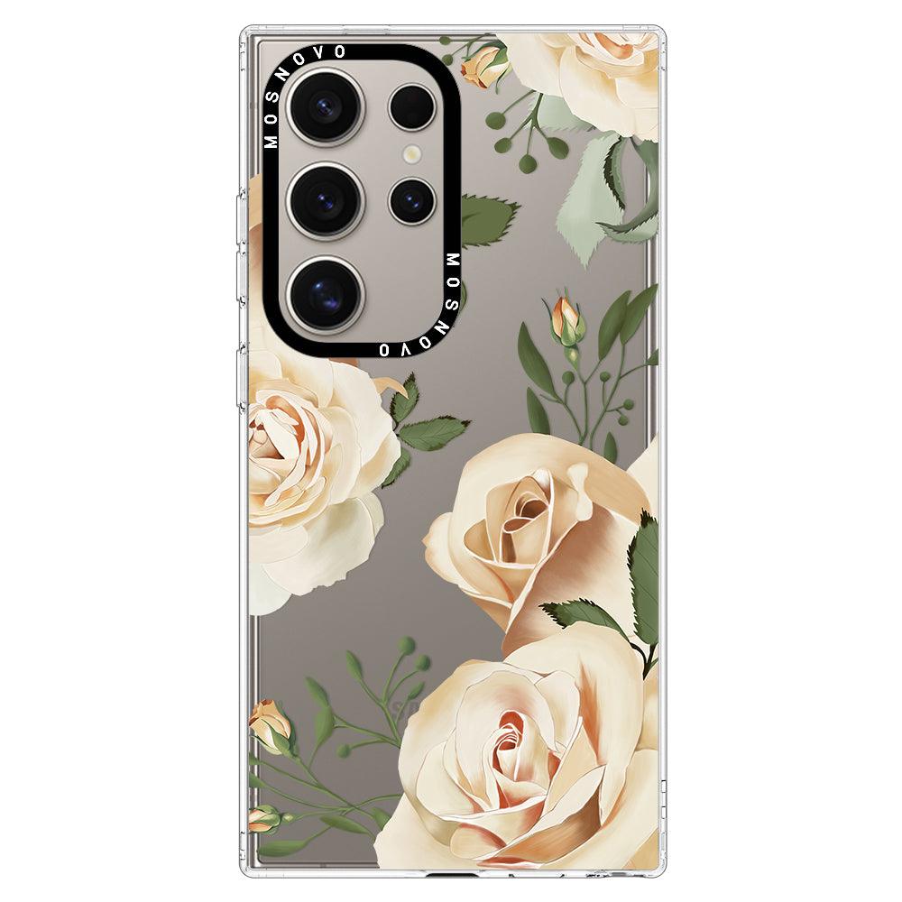 Champagne Rose Phone Case - Samsung Galaxy S24 Ultra Case - MOSNOVO