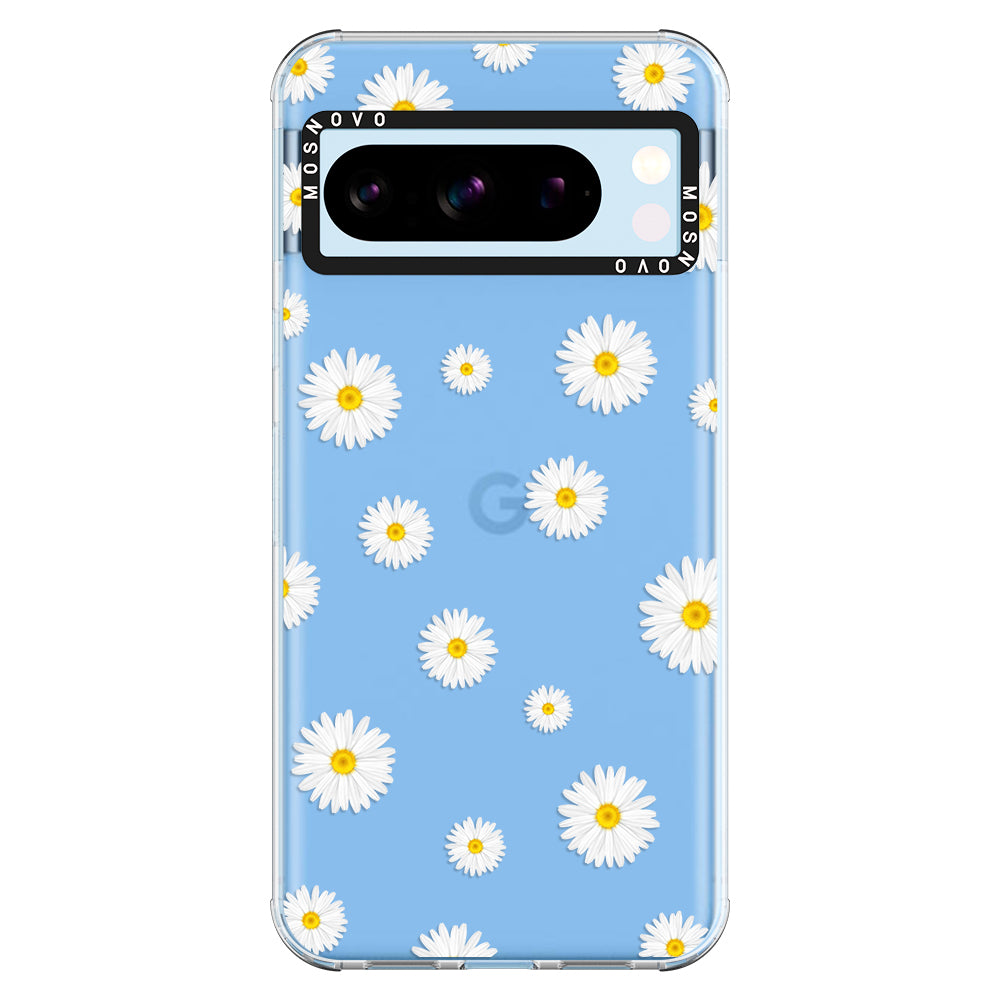 White Daisy Phone Case - Google Pixel 8 Pro Case - MOSNOVO