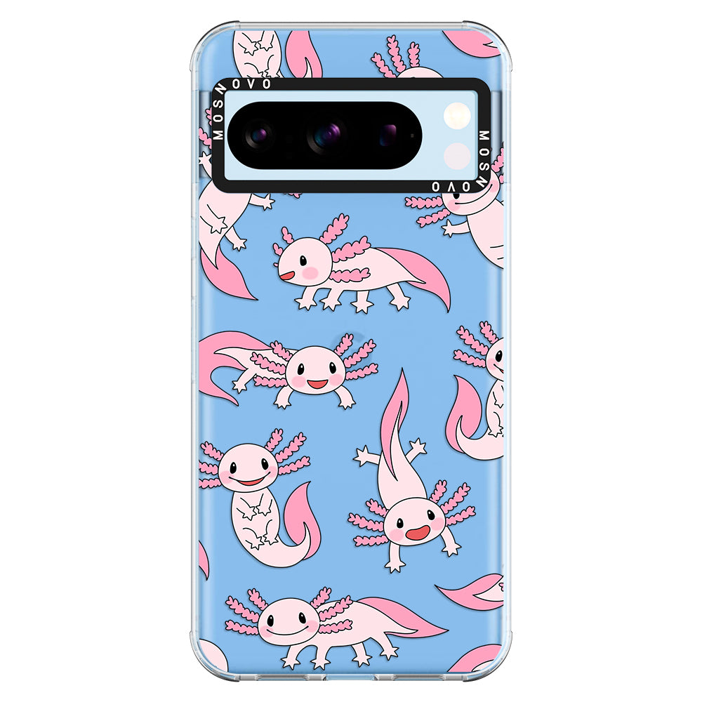 Pink Axolotl Phone Case - Google Pixel 8 Pro Case