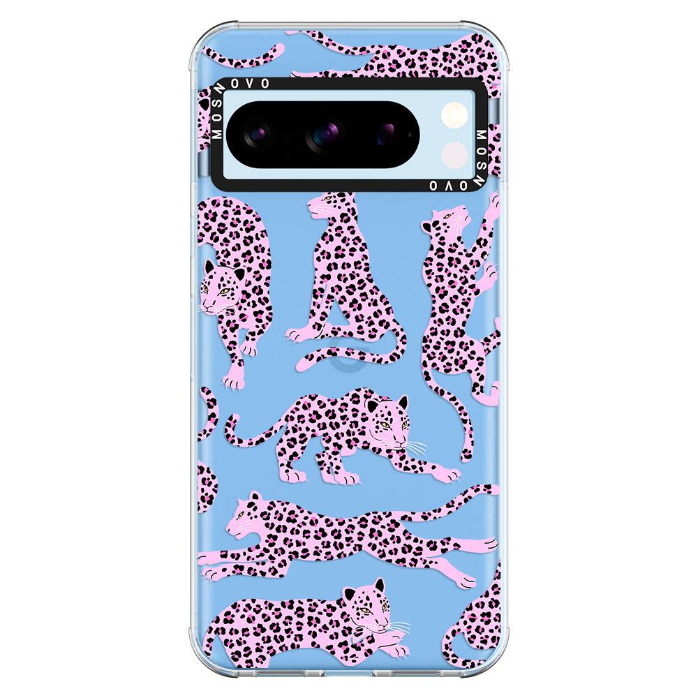 Pink Leopard Phone Case - Google Pixel 8 Pro Case - MOSNOVO