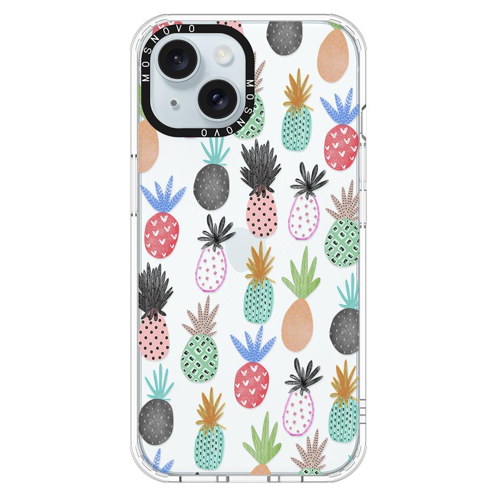 Cute Pineapple Phone Case - iPhone 15 Plus Case - MOSNOVO