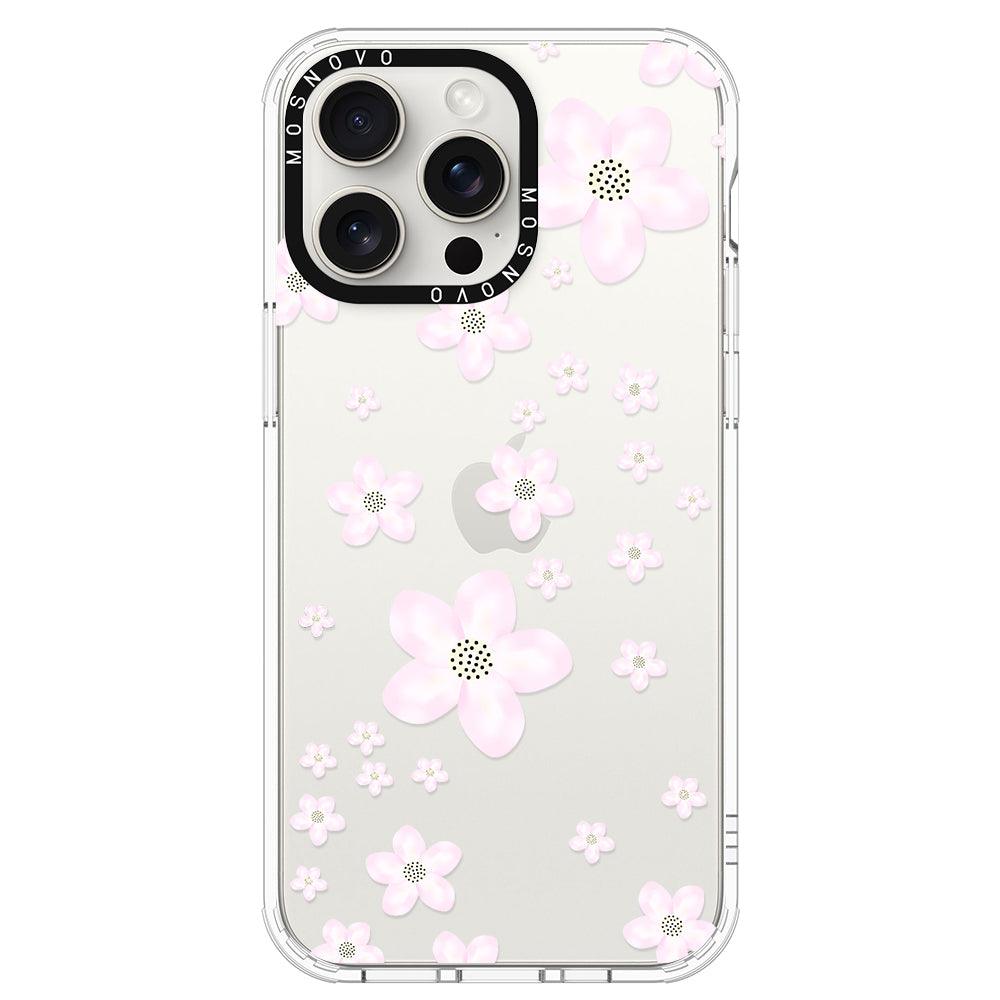 Pink Cherry Blossom Phone Case - iPhone 15 Pro Max Case - MOSNOVO