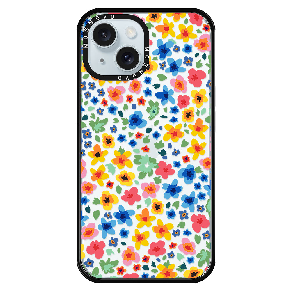 Lovely Floral Flower Phone Case - iPhone 15 Case - MOSNOVO