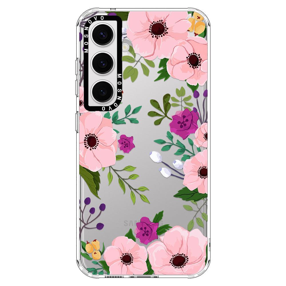 Watercolor Floral Phone Case - Samsung Galaxy S24 Plus Case - MOSNOVO