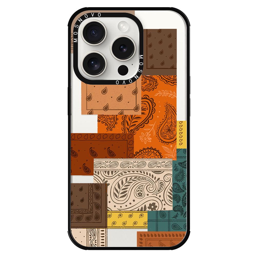 Vintage Paisley Phone Case - iPhone 15 Pro Case - MOSNOVO